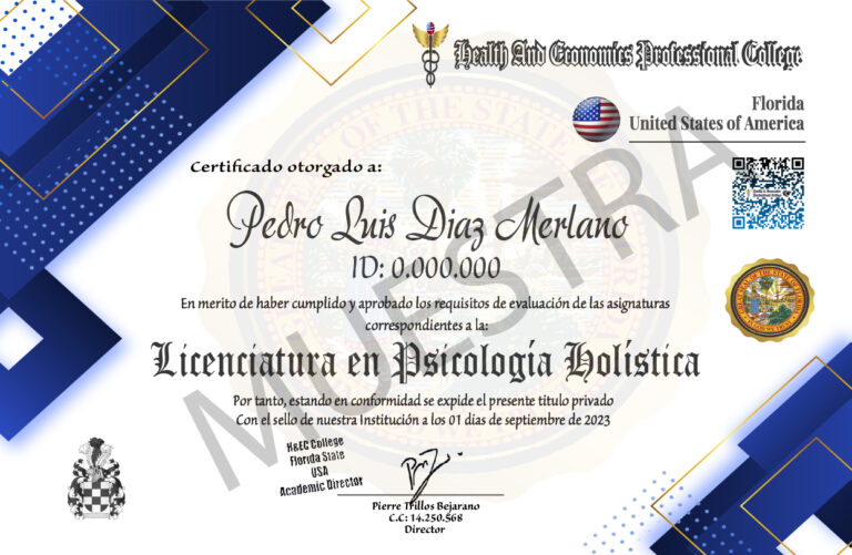 Certificado psicologia - FLORIDA-100